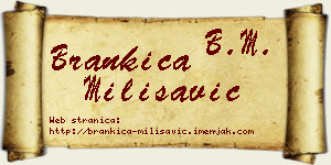 Brankica Milisavić vizit kartica